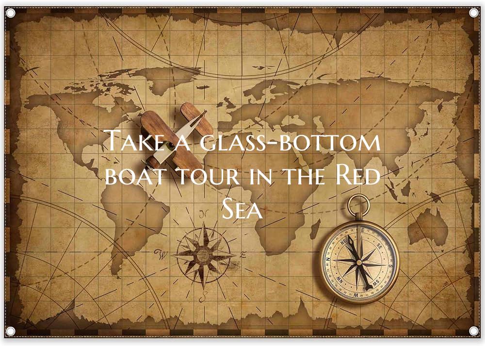 Take a glass-bottom boat tour in the Red Sea